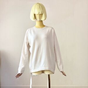 Ellery White Crewneck Sweater SZ S